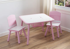 Delta Children Generic Pink / White Table and Chair Set Room View b0b